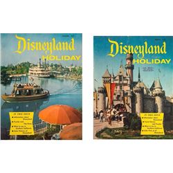 Pair of  Disneyland Holiday  Magazines.