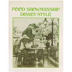 "Food Showmanship Disney Style" Cast Member Guide.