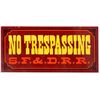 Image 1 : "No Trespassing S.F. & D.R.R." Sign.