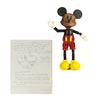 Image 1 : Hand-Carved Mickey Figurine Artist's Proof & Drawing.