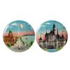 Image 1 : Disneyland 3-D Decorative Wall Plates.