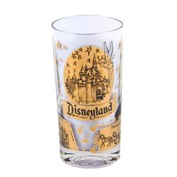 Disneyland Lands Gold-Tone Glass.