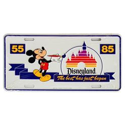 Disneyland 30th Anniversary License Plate.