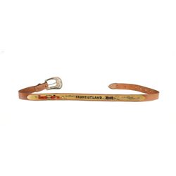 Frontierland Leather Belt.