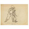 Image 1 : Marc Davis "Pirates" Development Drawing for Clem Hall.