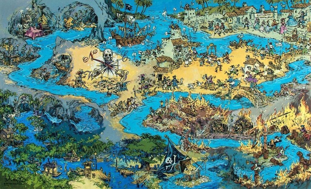 Hand drawn Pirates! map | Back around 1989, @chrberni drew m… | Flickr