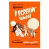 Image 1 : Haunted Mansion "I Scream" Sundae Silkscreened Poster.