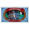 Image 1 : "Haunted Mansion Holiday" Debut Stained Glass.