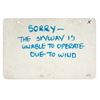 Image 2 : "Skyway" Sign with Hand-Written Message.