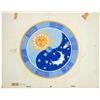 Image 1 : "Skyway Chalet" Celestial Clock Design Painting.