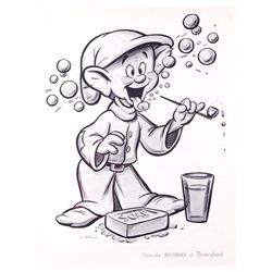 Set of (3) Disneyland "Art Corner" Character Prints.