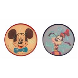 Pair of Lenticular  Flicker  Character Pins.
