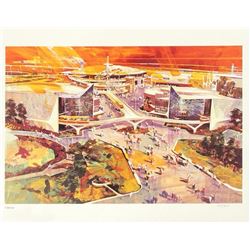 New Tomorrowland Concept Art Lithograph.