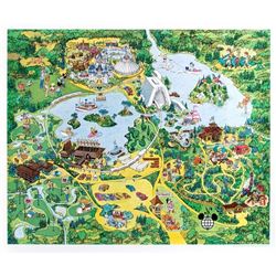 walt disney world illustrated map
