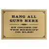 Image 1 : Frontierland "Hang All Guns Here" Sign.