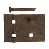 Image 1 : "Fort Wilderness R.R." Tie Plate, Bolt, and Spike.