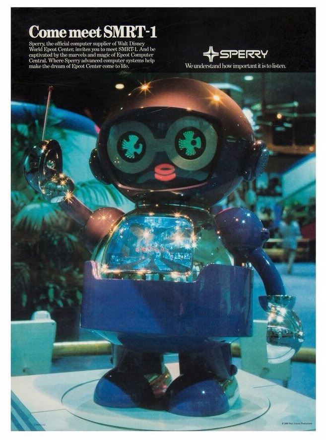 SMRT-1 Epcot Center Robot Poster.