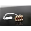 Image 2 : Garnet & Pearl Ring - Row of Garnets Approx .40 ct, Dbl Row of 3.5mm Cultured Pearls, 14K, 5.2 g