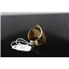 Image 2 : 14K Yellow Gold Ring, Tapered Dome Design, 6-22.5mm, 8.3 grams