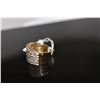 Image 3 : Diamond Band Ring - 55 Round Brilliant Cut Diamonds Approx 1.10 ct, Unmarked Yellow Gold, 8.4 grams