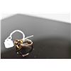 Image 8 : Tiffany Sterling & 18K Yellow Gold & Sterling Band Ring, "Open Heart" Design, 2.8 g