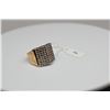 Image 2 : Chevron Dome Mount Diamond Ring - 72 Brilliant Cut Diamonds Approx .72 ct, 10K Yellow Gold, 7.5 gram