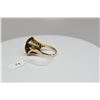 Image 8 : Smoky Quartz Ring - 19 x 12.7mm Round Faceted, Approx 22 ct, Unmarked Gold (tested 14K) 8.8 grams