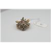 Image 1 : Stepped Star Diamond Cluster Ring - Approx .15 ct Brilliant Cut Diamond, 42 Brilliant Cut Diamonds A