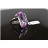 Image 2 : Cubic Zirconia Amethyst Ring, 26 x 13.5 x 8.2mm, Approx 40 ct, 12 Cubic Zirconias Approx .18 ct, Ste