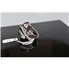 Image 8 : Cubic Zirconia Amethyst Ring, 26 x 13.5 x 8.2mm, Approx 40 ct, 12 Cubic Zirconias Approx .18 ct, Ste