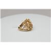 Image 11 : Opal Cabochon Ring, Reticulated Branch Design, 7 x 9mm, 14K Gold, 9 grams