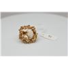 Image 2 : Opal Cabochon Ring, Reticulated Branch Design, 7 x 9mm, 14K Gold, 9 grams