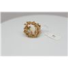 Image 3 : Opal Cabochon Ring, Reticulated Branch Design, 7 x 9mm, 14K Gold, 9 grams
