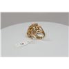 Image 8 : Opal Cabochon Ring, Reticulated Branch Design, 7 x 9mm, 14K Gold, 9 grams
