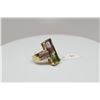 Image 3 : 12ct Tourmaline & Diamond Ring - 16 Diamonds .32 ct, 8 Square Tourmalines, 14K, 13.1 g