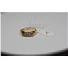 Image 1 : Diamond Band Ring, 3.5-6mm Width Tapered, 5 Diamonds .10 ct, 14K Gold, 4.4 g