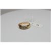 Image 2 : Diamond Band Ring, 3.5-6mm Width Tapered, 5 Diamonds .10 ct, 14K Gold, 4.4 g