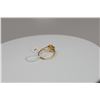 Image 8 : Diamond Plumeria Ring - 1 Round Brilliant Cut Diamond Approx .02 ct, 14K Yellow Gold, 1 gram