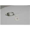 Image 8 : Square Shank Cubic Ziconia Band Ring - Round Faceted CZ Approx .40 ct, Sterling, 3.4 grams
