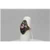 Image 2 : Pink Cubic Ziconia Ring - 3 Pink CZs Approx 2.30 Total ct Wt, 16 Marcasites, 5.3 g