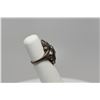 Image 8 : Pink Cubic Ziconia Ring - 3 Pink CZs Approx 2.30 Total ct Wt, 16 Marcasites, 5.3 g