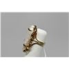 Image 3 : Diamonds & Pearl Ring -  8x28mm Freshwater Baroque Pearl, 3 Round Brilliant Cut Diamonds Approx .06 