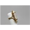 Image 9 : Diamonds & Pearl Ring -  8x28mm Freshwater Baroque Pearl, 3 Round Brilliant Cut Diamonds Approx .06 