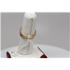 Image 8 : Diamond Band Ring -5 Brilliant Cut Diamonds Approx .15 ct, 14K Yelllow Gold, 5.8 grams