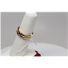 Image 9 : Diamond Band Ring -5 Brilliant Cut Diamonds Approx .15 ct, 14K Yelllow Gold, 5.8 grams
