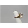 Image 8 : Synthetic White Zircon Ring Approx 9.5 ct, Fenestrated Design, 10K Yellow Gold, 6.2 grams
