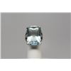 Image 1 : Aquamarine & Diamond Ring Approx 22 ct, 20.2 x 15.1x 10.2mm, 26 Round Diamonds Approx .26 ct, 14K Go