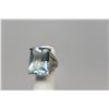 Image 3 : Aquamarine & Diamond Ring Approx 22 ct, 20.2 x 15.1x 10.2mm, 26 Round Diamonds Approx .26 ct, 14K Go