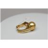 Image 8 : Gold Pearl & Diamond Ring - 14mm South Seas Cultured Pearl, 3x3mm Citrine Approx .15 ct, 11 Diamonds