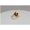 Image 8 : Amber Crystal Intaglio Ring - "Winged Putti" 18K Yellow Gold, 4.4 g